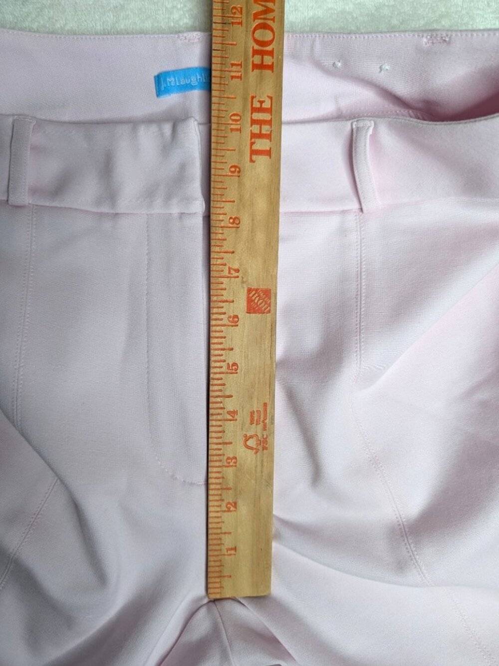 J McLaughlin Petal Pink Deanne Straight Split Hem Stretch Pants Size 2 - Picture 8 of 12